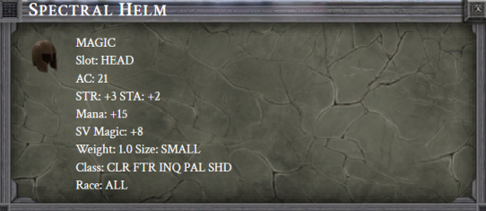 SPECTRAL HELM item card